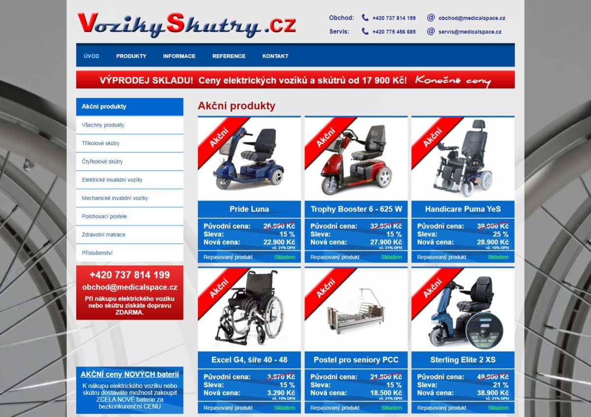 e-shop vozikyskutry.cz